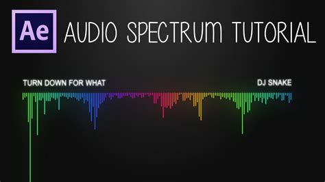 After Effects Audio Spectrum Tutorial Youtube