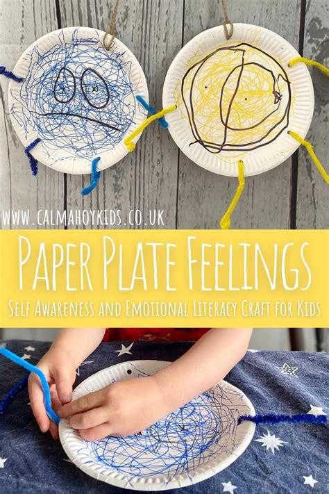 Easy Paper Plate Feelings Craft For Kids Calm Ahoy Kids