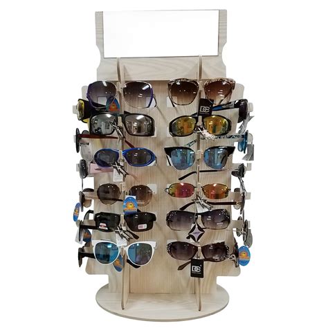 Rotating Counter Top Sunglass Display D5014 ~ Holds 36 Pair ~ 1 Pc