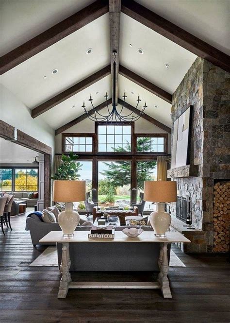 44 Beautiful Rustic Farmhouse Living Room Design Ideas