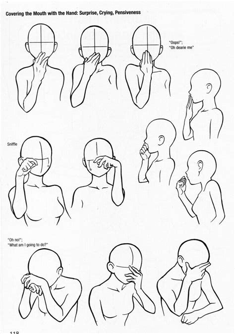 How to draw a fist for anime, manga and cartoons. Covering the Mouth with the Hand: Surprise, Crying, Pensiveness, text, hand positions, face; How ...
