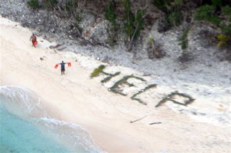 Castaways Rescued From Deserted Island After Writing ‘help On Beach