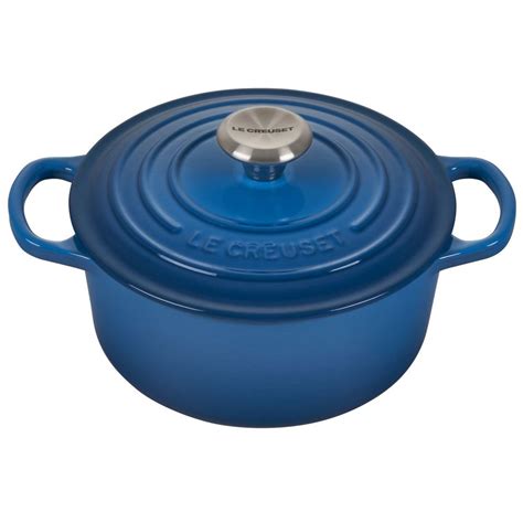 2 Qt Round Signature Cast Iron Dutch Oven With Stainless Steel Knob