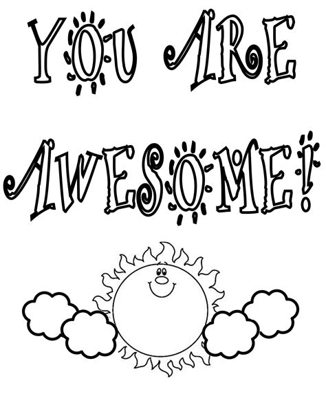 You Are Special Coloring Pages At Free Printable