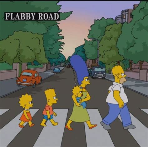 The Simpsons Forever The Simpsons Emo Cartoons Abbey Road
