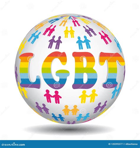 Le Transsexuel Bisexuel Gai Lesbien De Lgbt Redresse Licône Du Monde De La Communauté