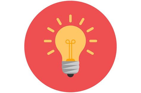 Lightbulb Flat Icon Icons Creative Market