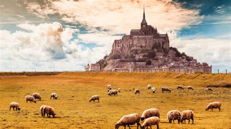 3840x2160 Mont Saint Michel In Normandy France 4k Wallpaper Hd Nature