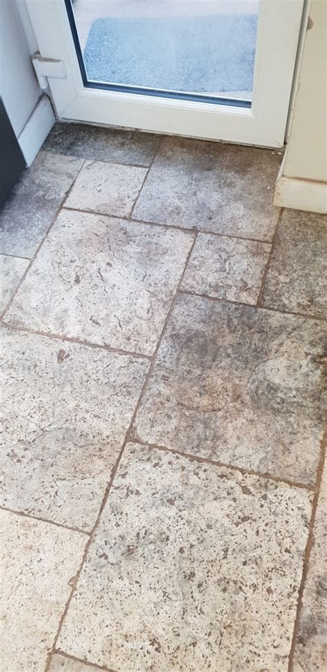 Deep Cleaning And Sealing A Dirty Travertine Tiled Kitchen In Coningsby