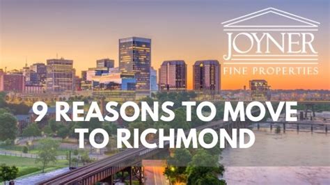 Share Article 9 Reasons To Move To Richmond Joyner Fine Properties