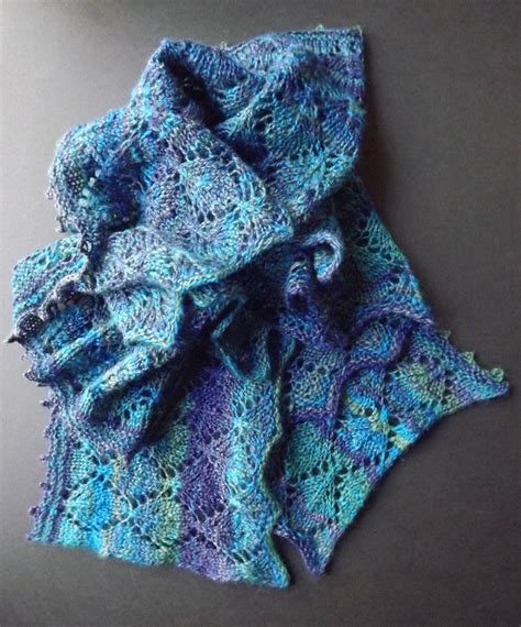 Olives And Mermaids And Wine Oh My Lace Knit Lengthwise Scarf