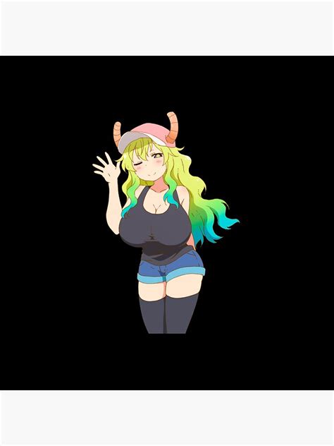 Sexy Lucoa Quetzalcoatl Lewd Boobs Dragon Maid Busty Hentai Ecchi Classic Clock By