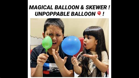 Magical Balloon Skewer Experiment Unpoppable Balloon 🎈 Easy