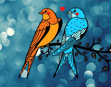 Dibujo De Pareja De Pájaros Pintado Por En El Día 17 02 18