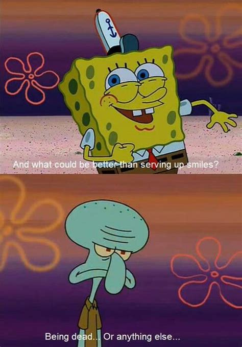 Squidward Understands What Its Like When I Have To Go To Work