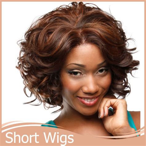 1pc Short Synthetic Wigs Kinky Afro Wig For African American Black