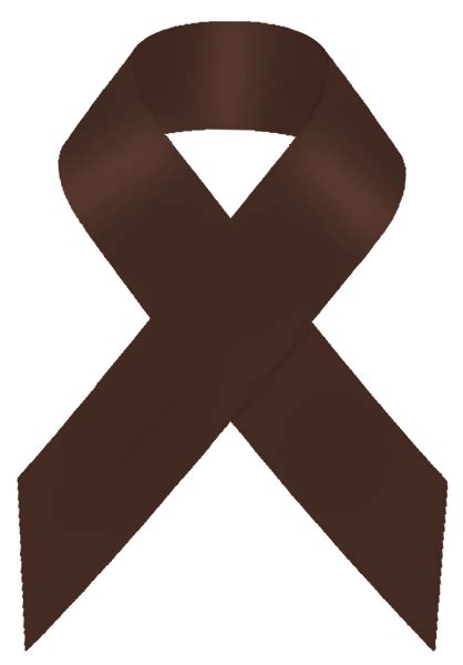 Brown Awareness Ribbon in 2021 | Awareness ribbons, Anti tobacco, Awareness
