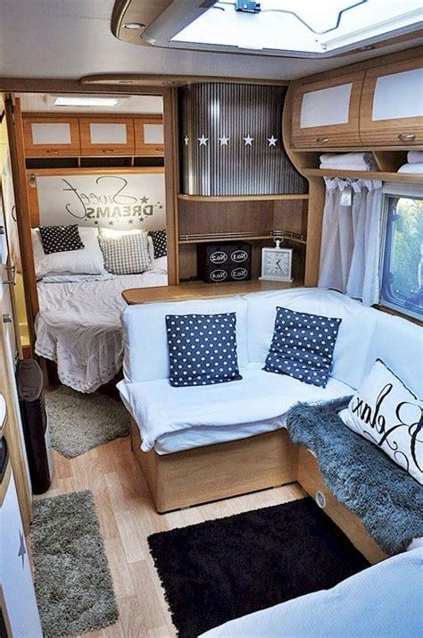 Creative And Comfort Rv Interior For Long Holiday Or Camping Camper Trailer Remodel