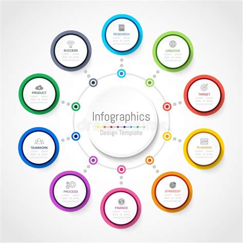 Elementos Del Diseño De Infographic Para Sus Datos De Negocio Con 6