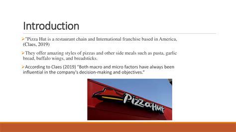 SOLUTION Pestel And Swot Analysis For Pizza Hut Presentation Studypool