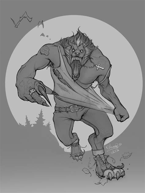 Werewolf Werewolf Werewolf Drawing Werewolf Art