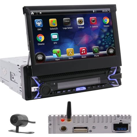 Android 100 Quad Core Single Din Car Stereo 7 Inch Touch Screen Radio