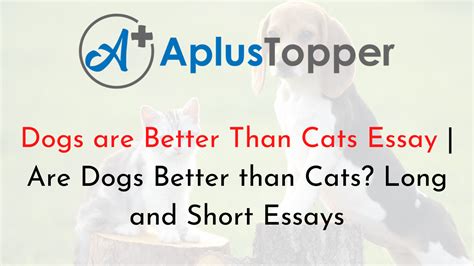 Dogs Are Better Than Cats Essay Are Dogs Better Than Cats Long And
