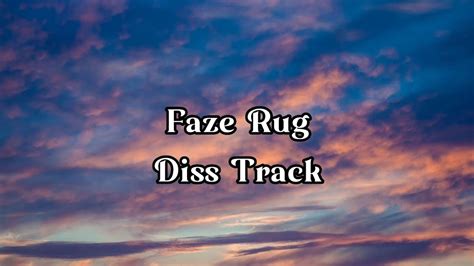 Faze Rug Diss Track Lyrics Youtube