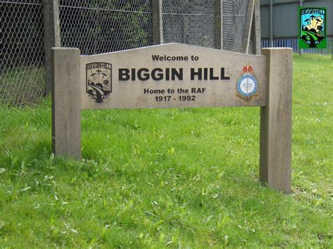 Biggin Hill Then And Now Sign Choice