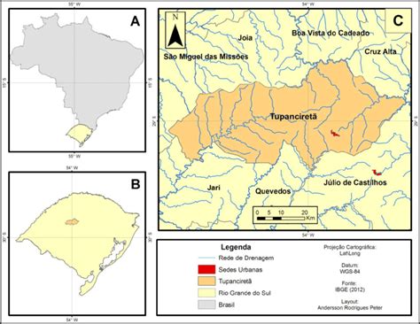 Mapa De Localiza O Do Munic Pio De Tupanciret A Estado Do Rio Download Scientific Diagram