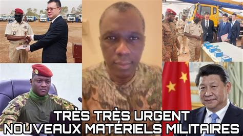 S Kou Tounkara Tres Tr S Urgent Des Nouveaux Materiels Et Quipements Militaires Youtube