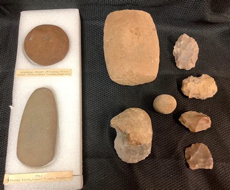 lot lot of 9 prehistoric native american artifacts including a 5” celt and 3 25” diameter
