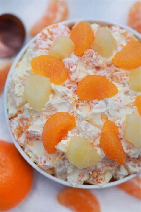 Creamsicle Mandarin Orange Salad With Vanilla Pudding Recipe Fruit