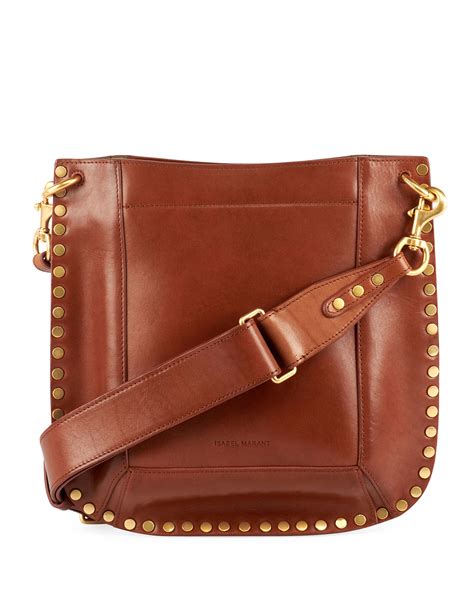 Isabel Marant Oskan Iconic Studded Leather Hobo Bag Neiman Marcus