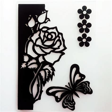Ylef061 Flower Plastic Embossing Folder For Scrapbook Stencils Diy Photo Album Cards Making