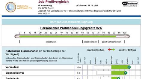 Paradox effectively identifies job related strengths and more than 40 potential derailers without having to ask any negative questions in the questionnaire. Harrison Assessments: Recruiting (Erfolgsprognose) | PEATS