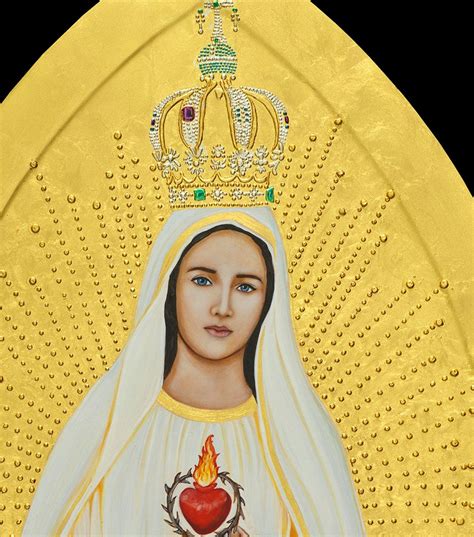 Our Lady Of Fatima Icon Ready To Frame Print Catholic Art Etsy
