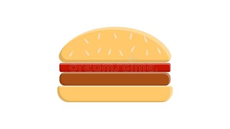 Vector Realistic Hamburger Classic Burger American Cheeseburger With