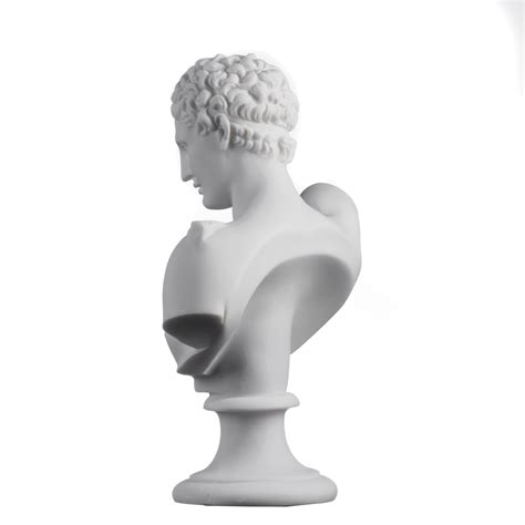 Hermes Bust Alabaster Sculpture Ancient Greek God Conductor Of Etsy
