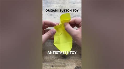 Satisfying Origami Paper Push And Pull Button 🔘 Youtube