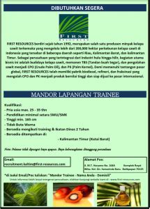 Operator | pt lucky print abadi. Lowongan Mandor Trainer First Resources - BKK SMKN 3 JOMBANG