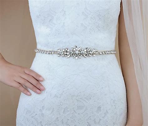 Sparkling Rhinestone Dress Belt In 2020 Bridal Bridal Crystal