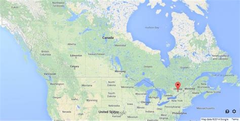 Ottawa On Map Of Canada