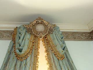 Elegant crown canopy (price includes crown, curtains and canopy frame). Window/Bed Crown and Fancy Moulding (With images) | Bed ...