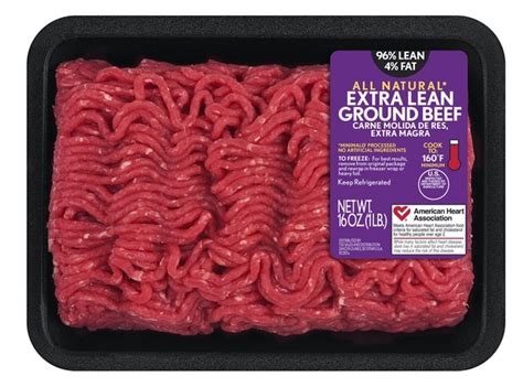 Catalog Meat Beef 96 Lean4 Fat Extra Lean Ground Beef 1 Lb
