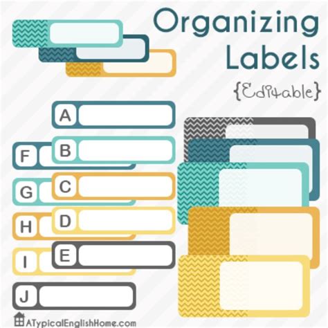 The best technique to understand designs is in purchase to perform around with one which usually works. 21 Free Labels to Get You Organized {printables} - Tip Junkie