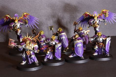 warhammer age  sigmar stormcast eternals purple  silver paint