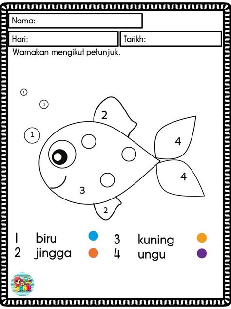 Aktiviti Mewarna Prasekolah Aktiviti Mewarna Lukisan Prasekolah Tahun