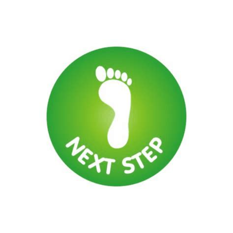 Next Step Footprint Stickers