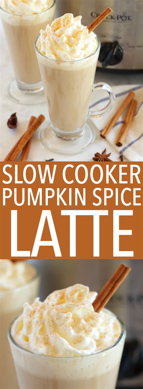Slow Cooker Pumpkin Spice Latte Crock Pot The Busy Baker